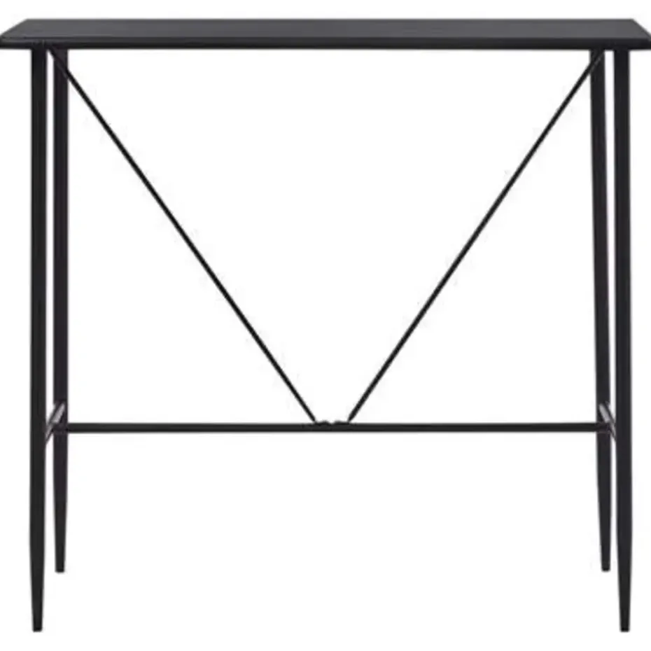 vidaXL - Bartafel - Zwart - MDF