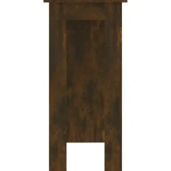 vidaXL - Bartafel met opbergruimte - Gerookt eiken - Bewerkt hout - 102x50 cm