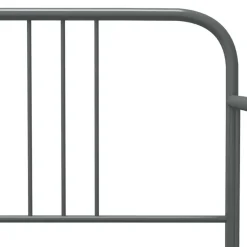 vidaXL - Bed - Grijs - Metaal - 90 x 200 cm