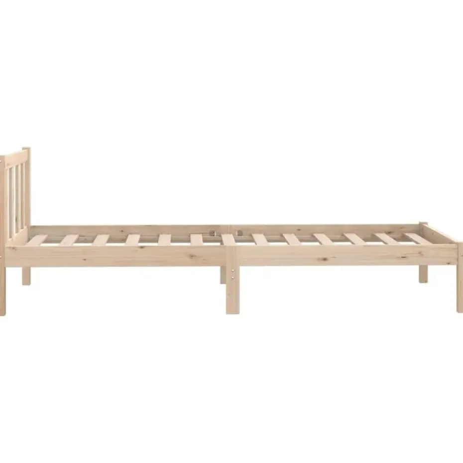 vidaXL - Bed frame - Bruin - Grenenhout - 90 x 200 cm