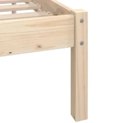 vidaXL - Bed frame - Bruin - Grenenhout - 90 x 200 cm