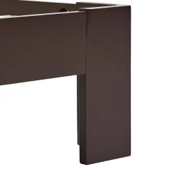 vidaXL - Bed frame - Donkerbruin - Massief grenenhout - 140x200 cm