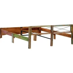 vidaXL - Bed frame - Multikleur - Massief gerecycled hout - 180x200 cm