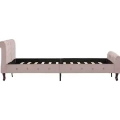 vidaXL - Bed frame - Roze - Fluweel - 120x200 cm