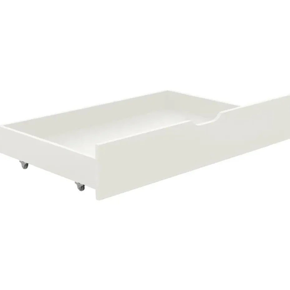 vidaXL - Bed frame incl. lades - Wit - Massief grenenhout - 90x200 cm