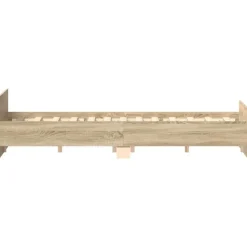 vidaXL - Bed frame met hoofd- en voeteneinde - sonoma eikenkleur - 140x200 cm