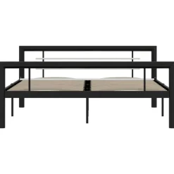 vidaXL - Bed frame met hoofdeinde - Wit - Massief grenenhout - 140x190 cm