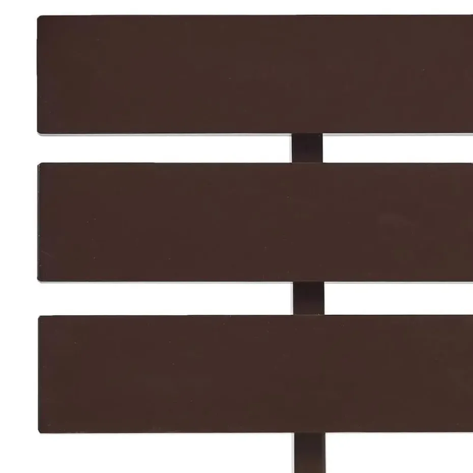 vidaXL - Bed frame met hoofdbord - Donkerbruin - Massief grenenhout - 120x200 cm