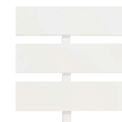 vidaXL - Bed frame met hoofdbord - Wit - Massief grenenhout - 90x200 cm