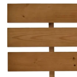 vidaXL - Bed frame met hoofdbord - Honingbruin - Grenenhout - 140x200 cm