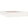 vidaXL - Bed frame met lades - Wit - Massief grenenhout - 140x200 cm