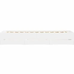 vidaXL - Bed frame met lades - Wit - Bewerkt hout - 90x200 cm