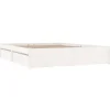 vidaXL - Bed frame met lades - wit - Massief grenenhout - 120x200 cm
