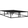 vidaXL - Bed frame met latternbodem - Zwart - Metaal - 120x200 cm