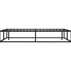 vidaXL - Bed frame met latternbodem - Zwart - Metaal - 120x200 cm