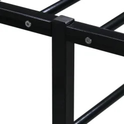 vidaXL - Bed frame met latternbodem - Zwart - Metaal - 120x200 cm