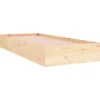 vidaXL - Bed frame met lattenbodem - Naturel - Massief hout - 75x190 cm