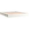 vidaXL - Bed frame met opbergruimte - Wit - Massief hout - 140x200 cm