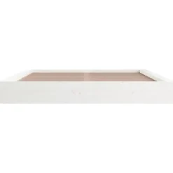 vidaXL - Bed frame met opbergruimte - Wit - Massief hout - 140x200 cm