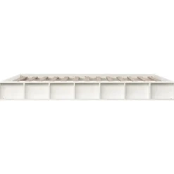 vidaXL - Bed frame met opbergruimte - Wit - Massief hout - 140x200 cm