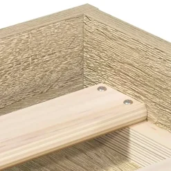 vidaXL - Bed frame met opbergruimte - Sonoma eikenkleurig - Hout - 200x200 cm