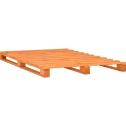 vidaXL - Bed frame pallet - Bruin - Massief grenenhout - 160x200 cm