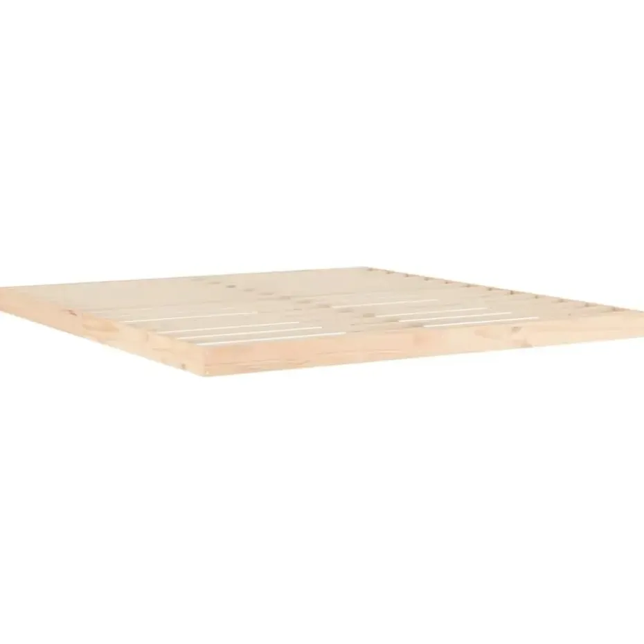 vidaXL - Bed frame pallet - Naturel - Massief grenenhout - 180x200 cm