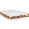vidaXL - Bed frame pallet - Bruin - Massief grenenhout - 180x200 cm