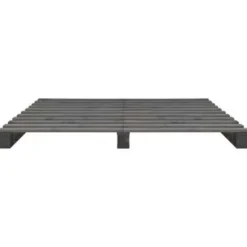 vidaXL - Bed frame pallet - Grijs - Massief grenenhout - 120x200 cm