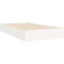 vidaXL - Bed frame pallet - Wit - Massief hout - 90x200 cm