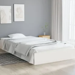 vidaXL - Bed frame pallet - Wit - Massief hout - 90x200 cm