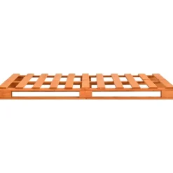 vidaXL - Bed frame pallet - Bruin - Massief grenenhout - 120x200 cm