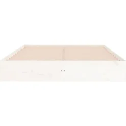 vidaXL - Bed frame pallet - Wit - Massief hout - 140x200 cm