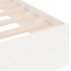 vidaXL - Bed frame pallet - Wit - Massief hout - 140x200 cm