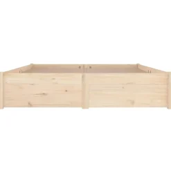 vidaXL - Bed frame zonder matras met lades - Naturel - Grenenhout - 120x200 cm