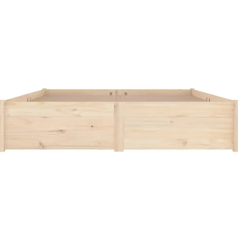 vidaXL - Bed frame zonder matras met lades - Naturel - Grenenhout - 120x200 cm
