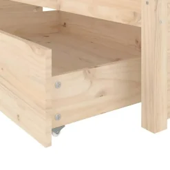 vidaXL - Bed frame zonder matras met lades - Naturel - Grenenhout - 120x200 cm