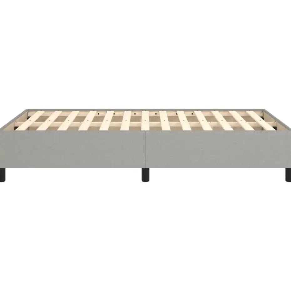 vidaXL - Bed frame zonder matras - Lichtgrijs - Stof - 120x200 cm