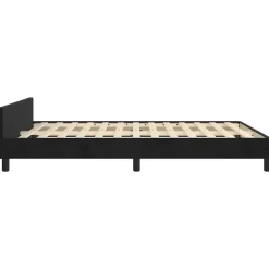 vidaXL - Bed frame zonder matras - Zwart - Fluweel - 140x200 cm
