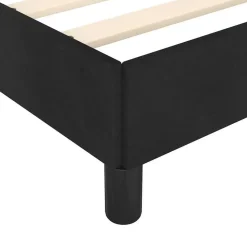 vidaXL - Bed frame zonder matras - Zwart - Fluweel - 140x200 cm