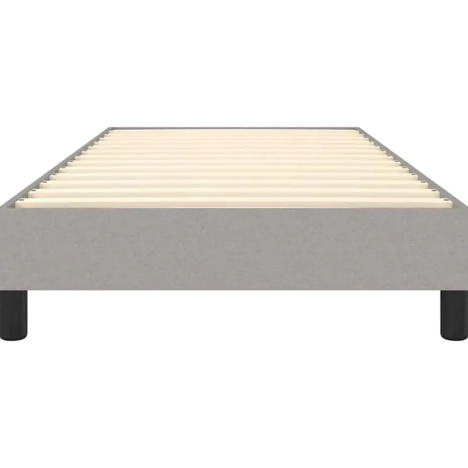 vidaXL - Bed frame zonder matras - Lichtgrijs - Stof - 90x200 cm