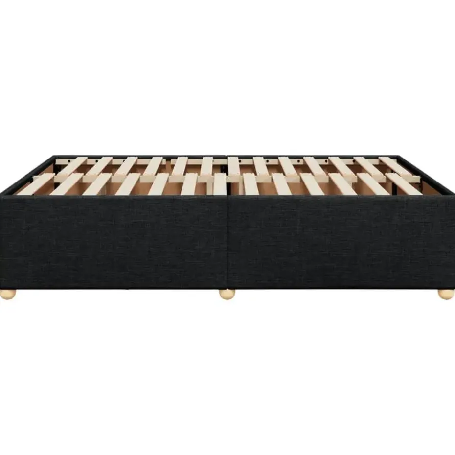 vidaXL - Bed frame zonder matras - Zwart - Stof - 140x200 cm