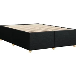 vidaXL - Bed frame zonder matras - Zwart - Stof - 140x200 cm
