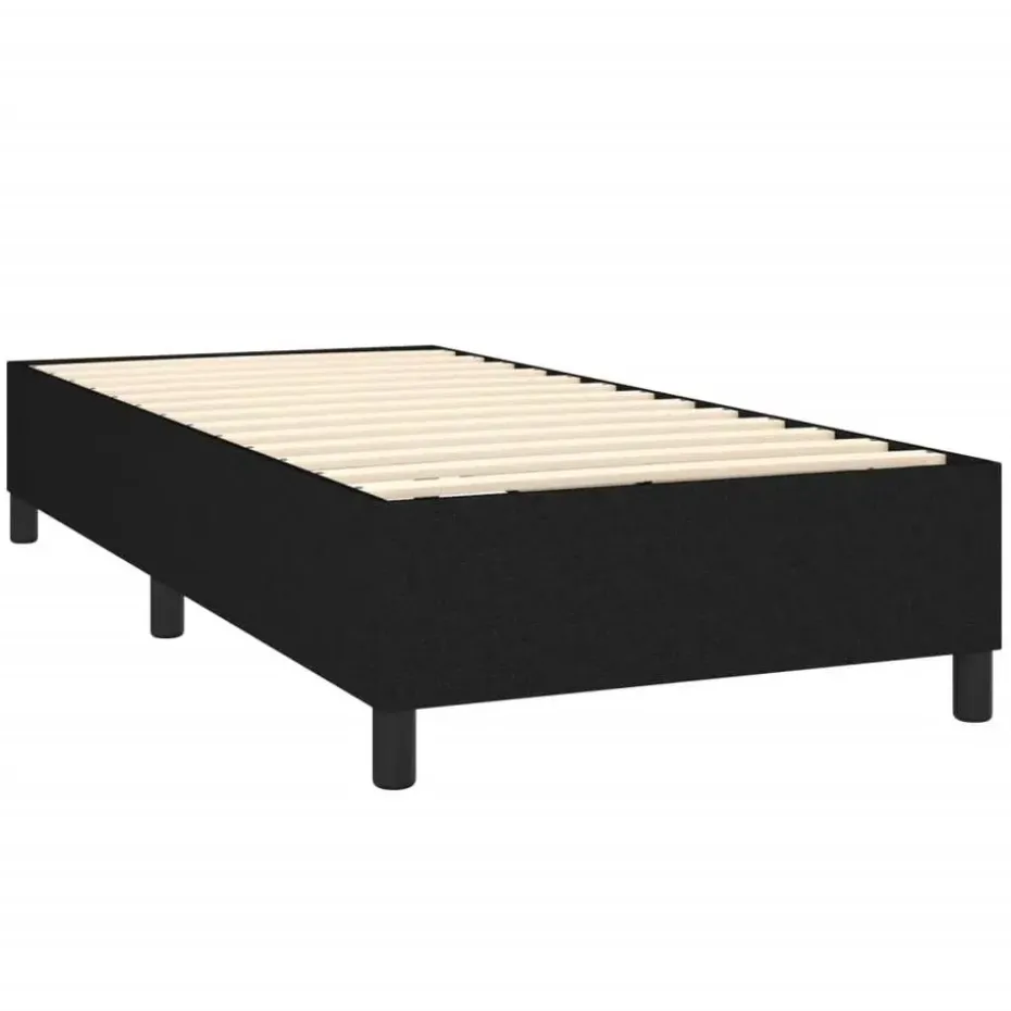 vidaXL - Bed frame zonder matras - Zwart - Stof - 90x200 cm