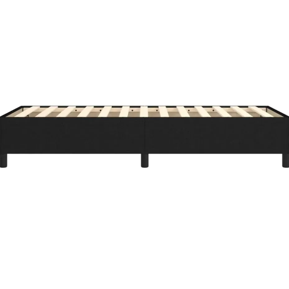 vidaXL - Bed frame zonder matras - Zwart - Stof - 90x200 cm