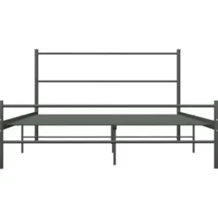 vidaXL - Bed frame zonder matras - Grijs - Metaal - 140x200 cm