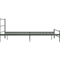 vidaXL - Bed frame zonder matras - Grijs - Metaal - 140x200 cm