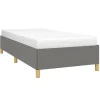 vidaXL - Bed frame zonder matras - Donkergrijs - Stof - 80x200 cm