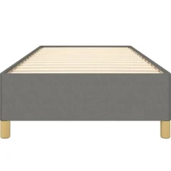 vidaXL - Bed frame zonder matras - Donkergrijs - Stof - 80x200 cm