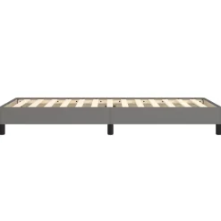 vidaXL - Bed frame zonder matras - Grijs en zwart - Stof - 80x200 cm